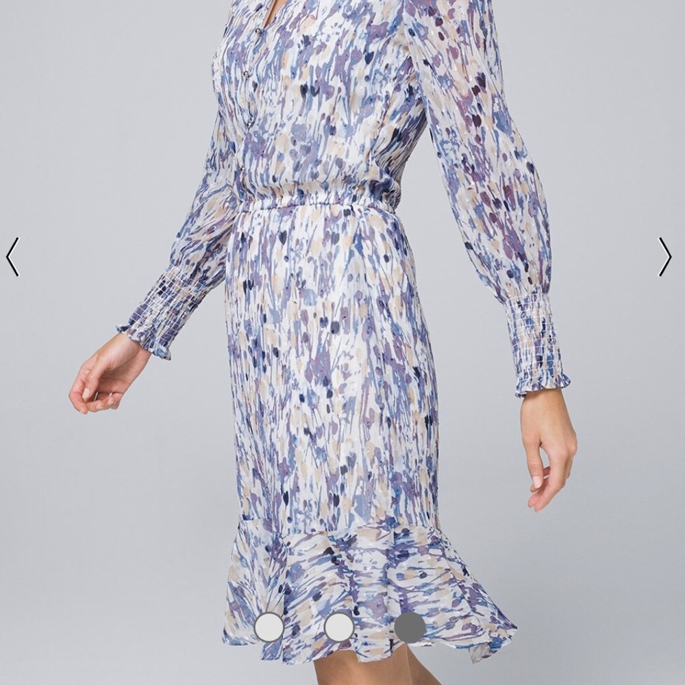 White House Black Market NWT Abstract Floral Dress